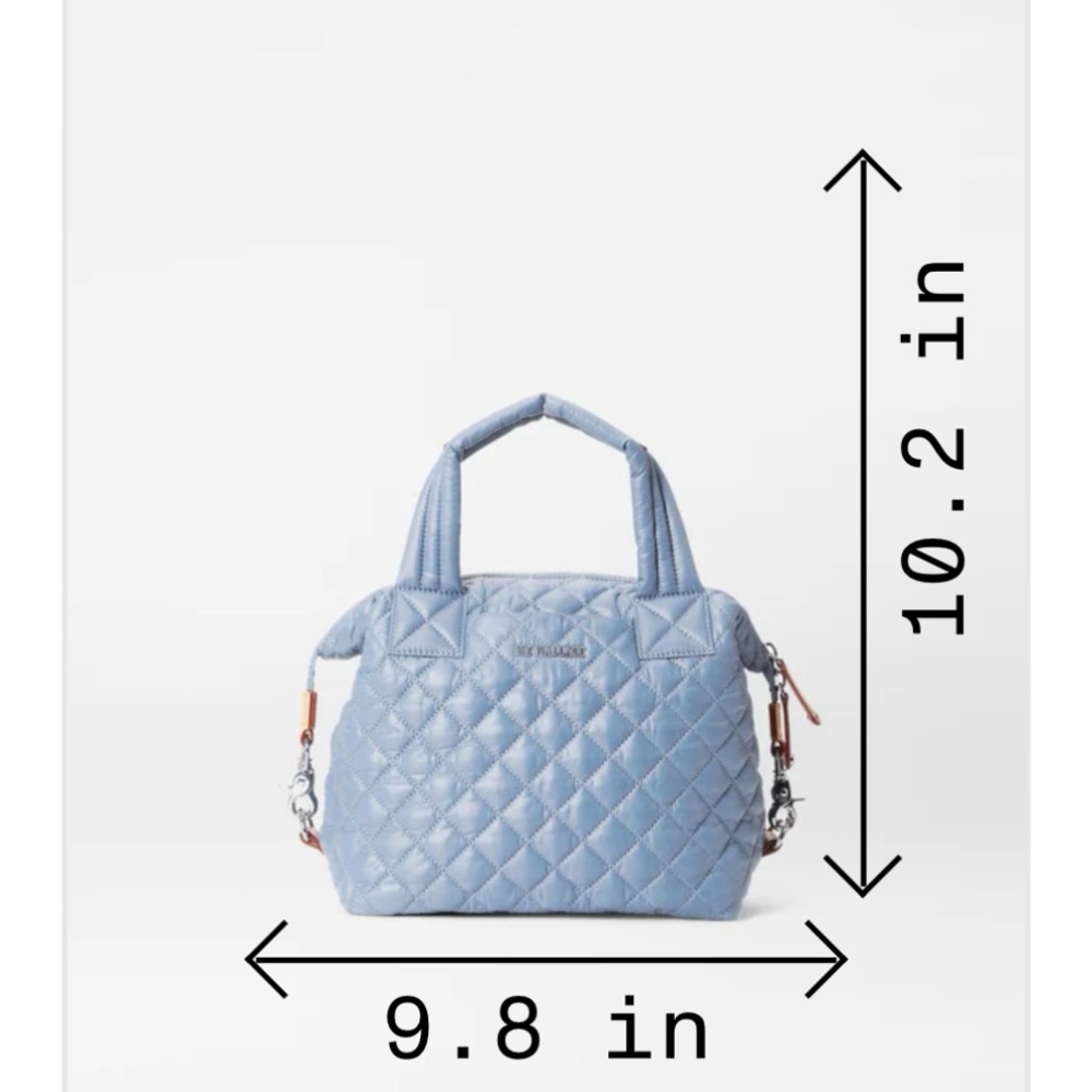 MZ WALLACE Small Sutton Deluxe Stone Blue NWT and original packaging - Picture 6 of 10